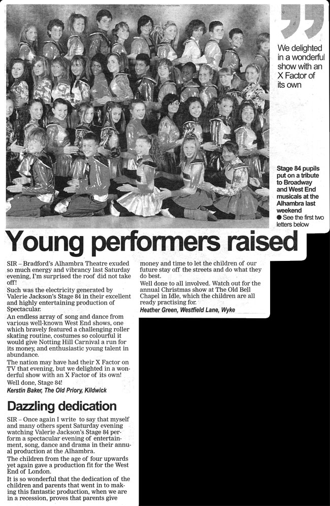 Stage 84 young performers raise the roof!