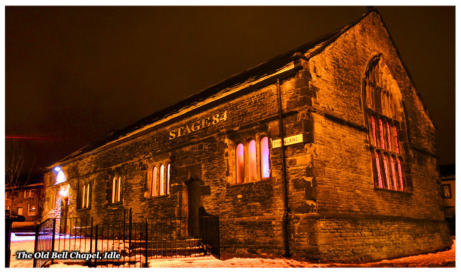 Stage 84's Old Bell Chapel building in Winter